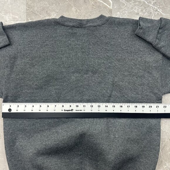 Vintage Golf Sweatshirt Mens Large Gray American Flag Golfer Made in USA 90s - Picture 5 of 7